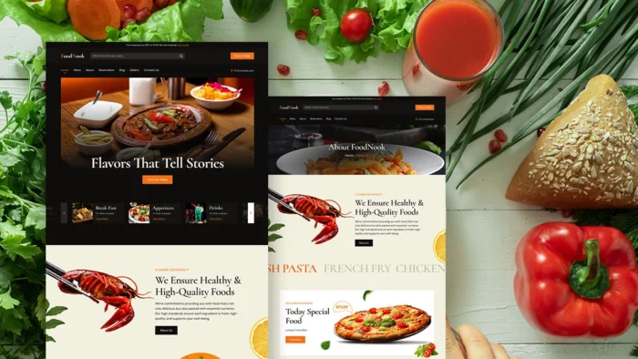 FoodNook – Restaurant & Cafe Elementor Template - Image 1