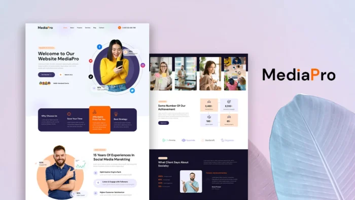 Mediapro – Digital Marketing Agency Elementor Template - Image 1