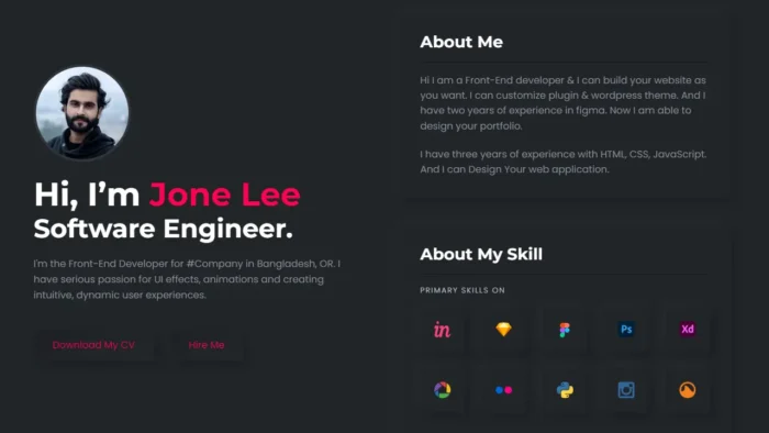 MiniMe – Minimal & Creative Personal Portfolio - Image 1